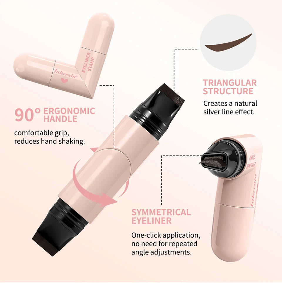Liquid Eyeliner Stamp Waterproof Winged Eye Makeup Pen