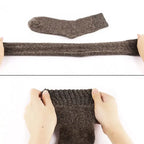 Thickened Polyester Spandex Winter Crew Socks 5 Pairs