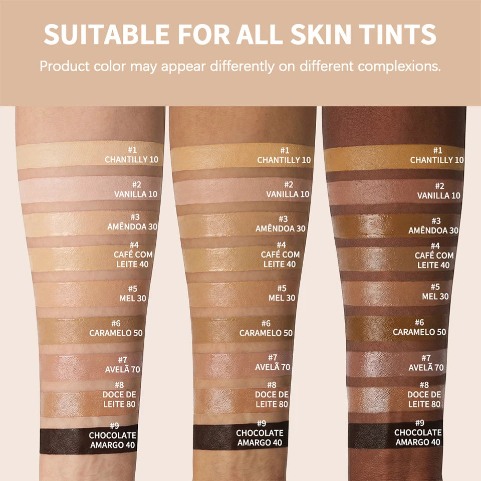Liquid Foundation Velvet Matte Face Makeup