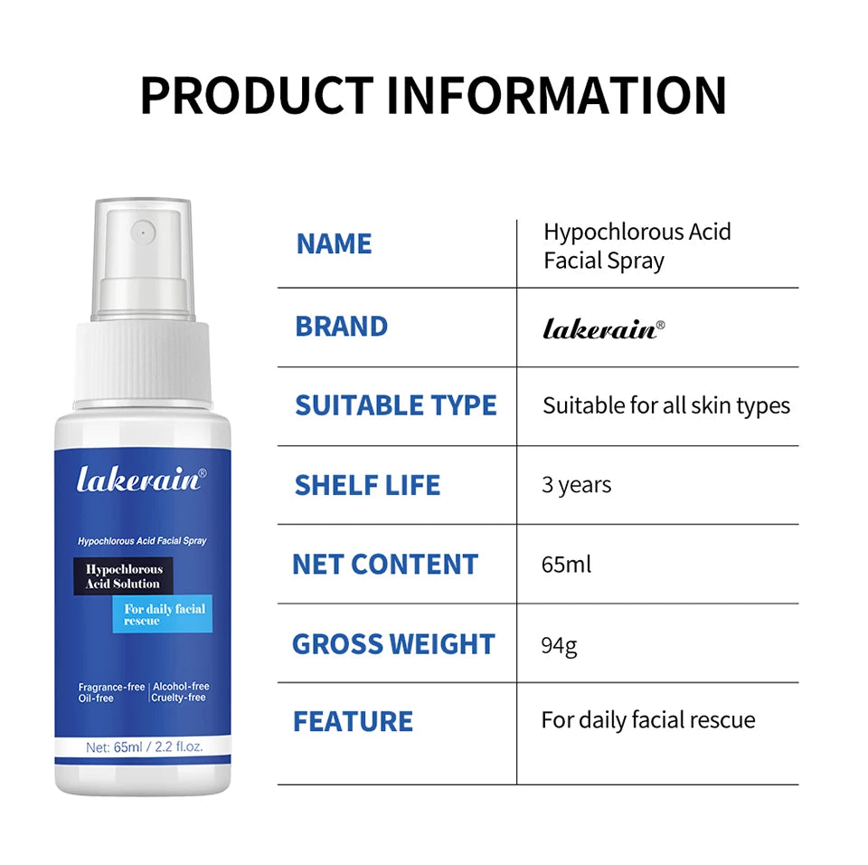 Hypochlorous Acid Facial Spray Skin Toner