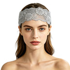 Floral Lace Elastic Headband for Women
