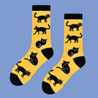 Cotton Cat Pattern Mid Tube Casual Socks
