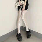 Nylon Mesh Ripped Fishnet Stockings