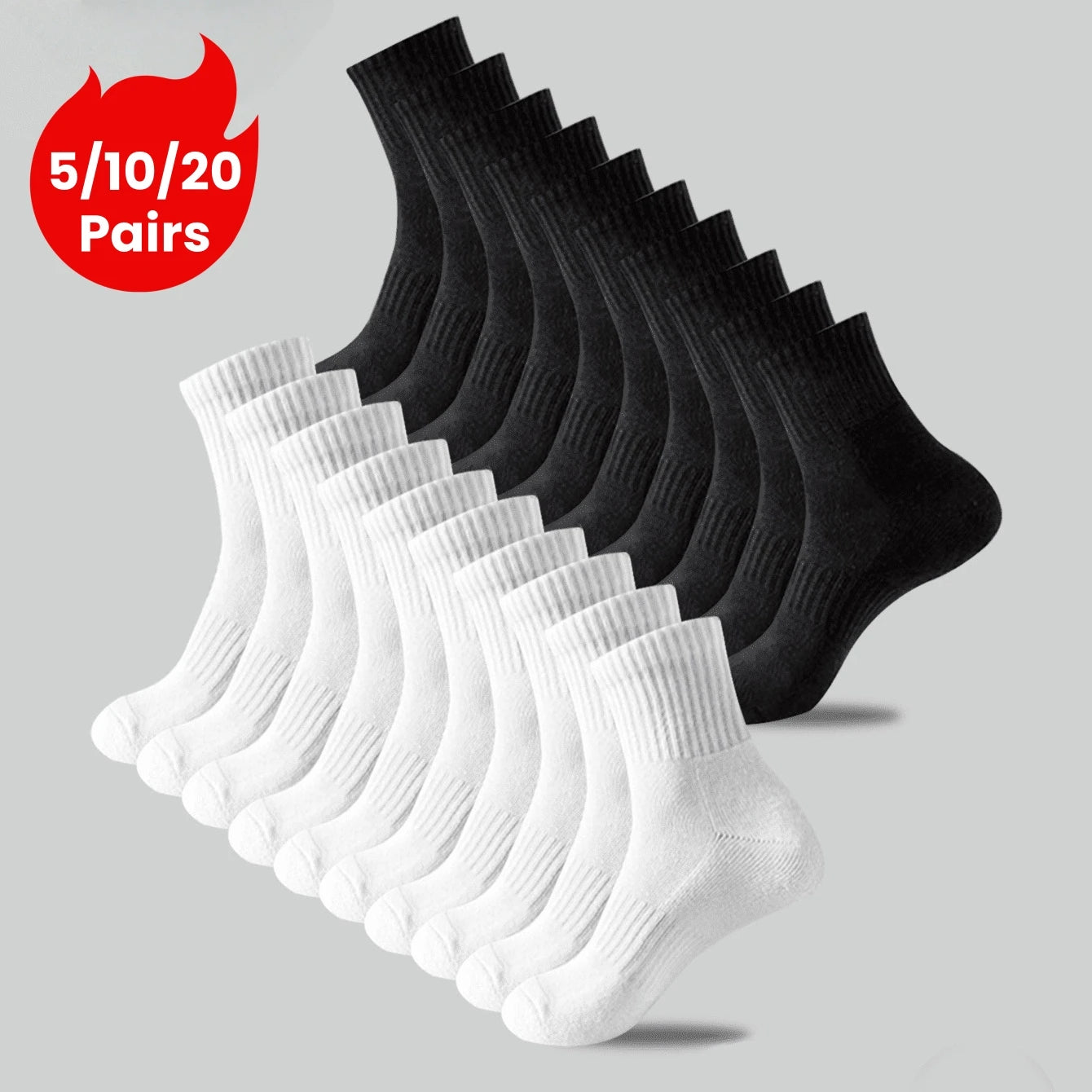 Polyester Elastane Blend Mid Calf Casual Socks for Women - 1
