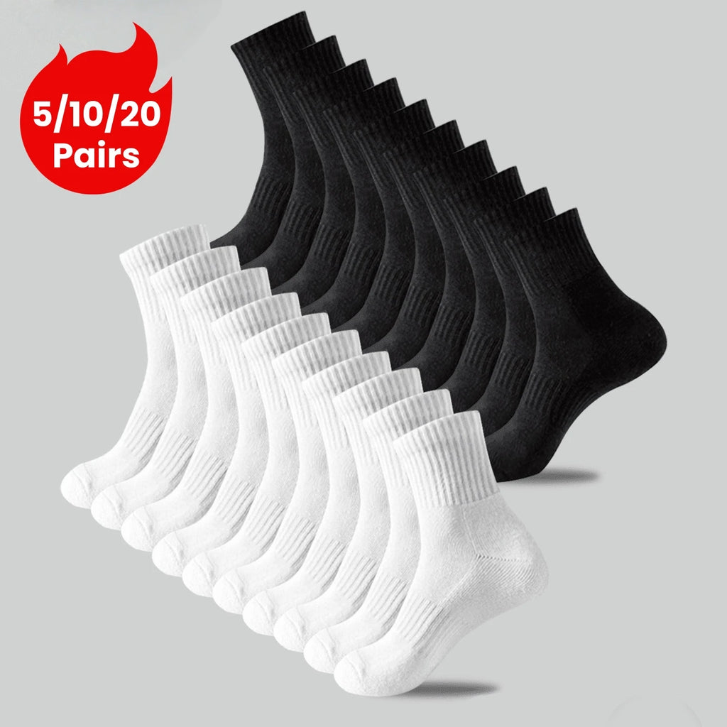 Polyester Elastane Blend Mid Calf Casual Socks for Women