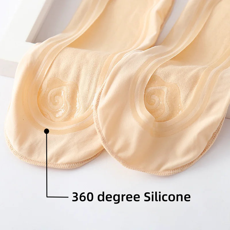 Nylon Elastane Invisible Low Cut Non Slip Liner Socks