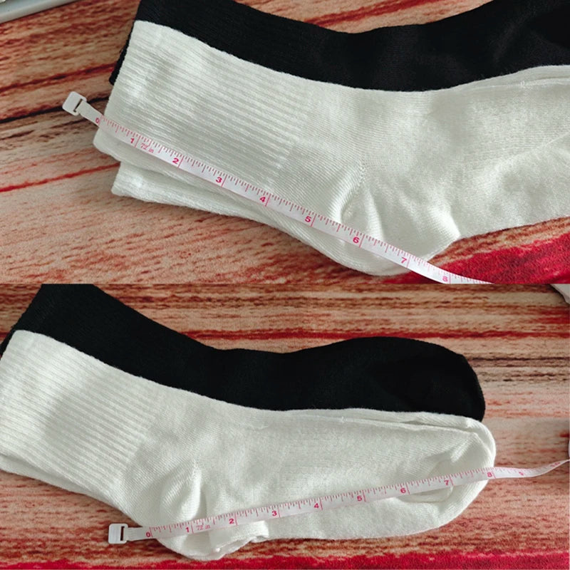 Polyester Blend Crew Socks Breathable Athletic Footwear