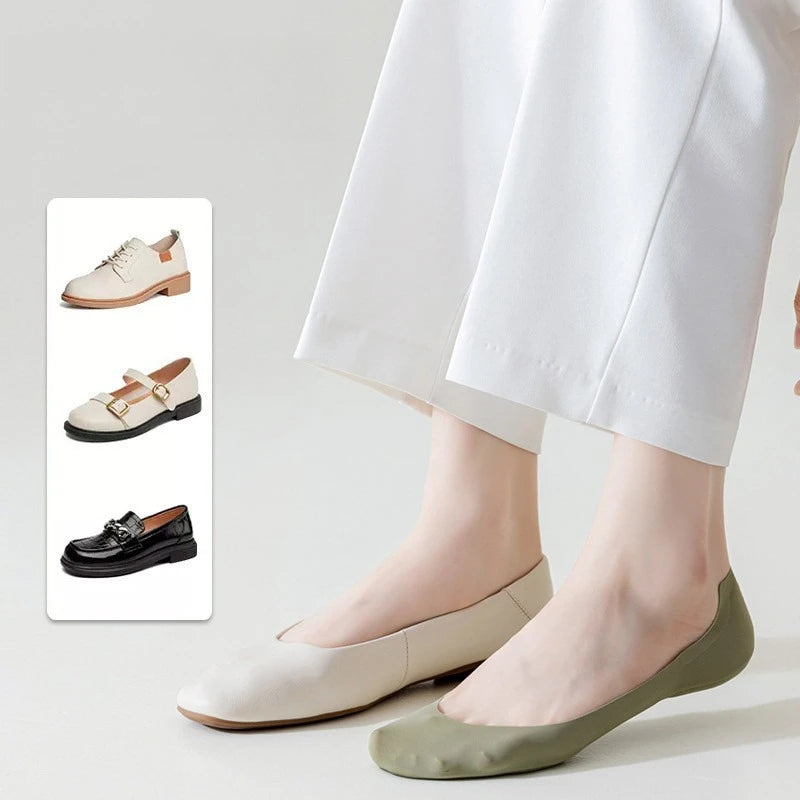 Cotton Silicone Invisible Low Cut Liner Socks