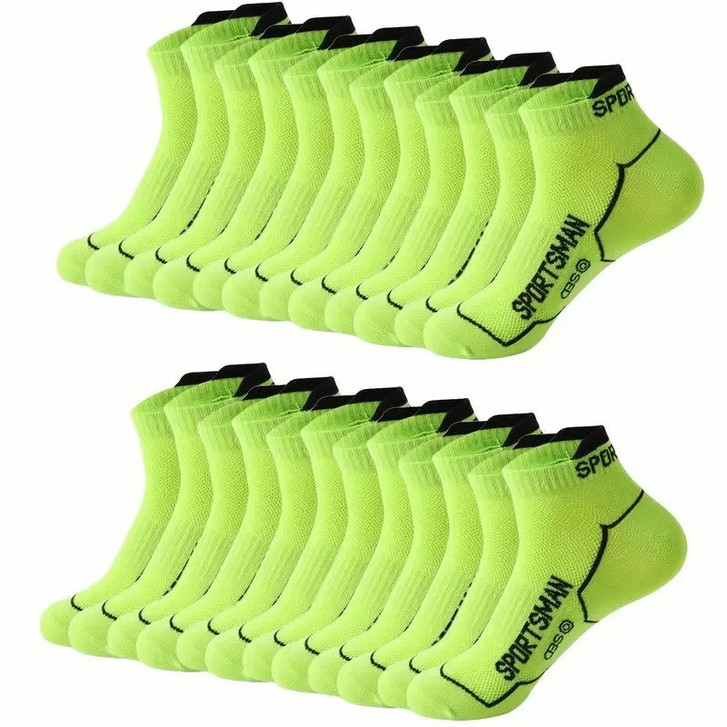 Cotton Polyester Blend Breathable Ankle Sports Socks