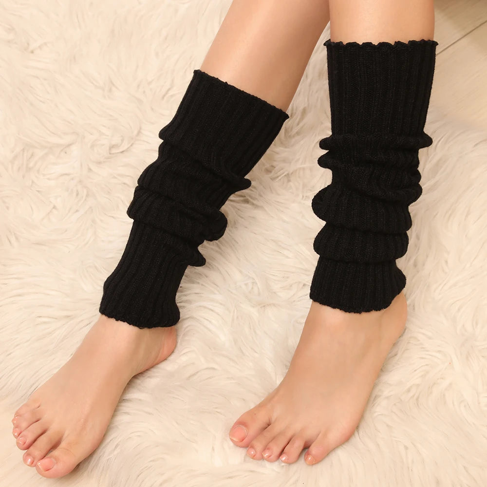 Polyester Elastane Knitted Leg Warmers 50cm