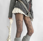 Nylon Lace Star Pattern Pantyhose Mesh Tights