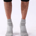 Polyester Elastane Mens Athletic Sports Socks 10 Pairs