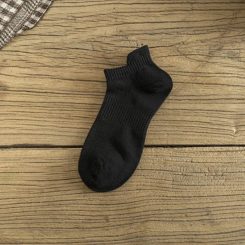 Men Polyester Elastane Low Cut No Show Casual Athletic Socks - 5