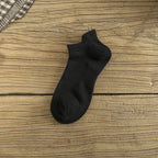 Men Polyester Elastane Low Cut No Show Casual Athletic Socks