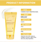 Collagen and Turmeric Peel Off Overnight Facial Mask Duo