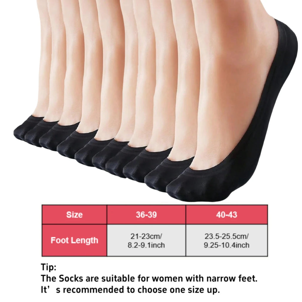 Nylon Elastane Invisible Low Cut Non Slip Liner Socks