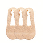 Womens Polyester Elastane Low Cut Invisible Liner Socks