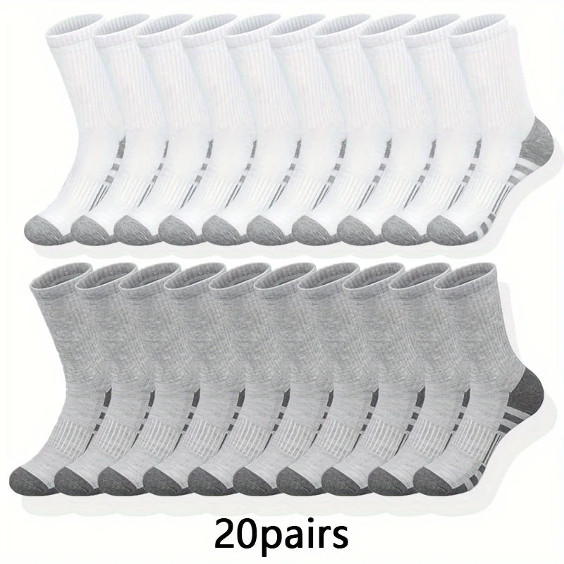 Polyester Elastane Blend Crew Socks