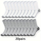 Polyester Elastane Blend Crew Socks