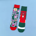 Cotton Blend Christmas Themed Mid Calf Unisex Socks
