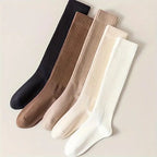 Polyester Elastane Blend Calf Socks for Women