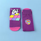 Cotton Blend Cow Pattern Mid Calf Socks
