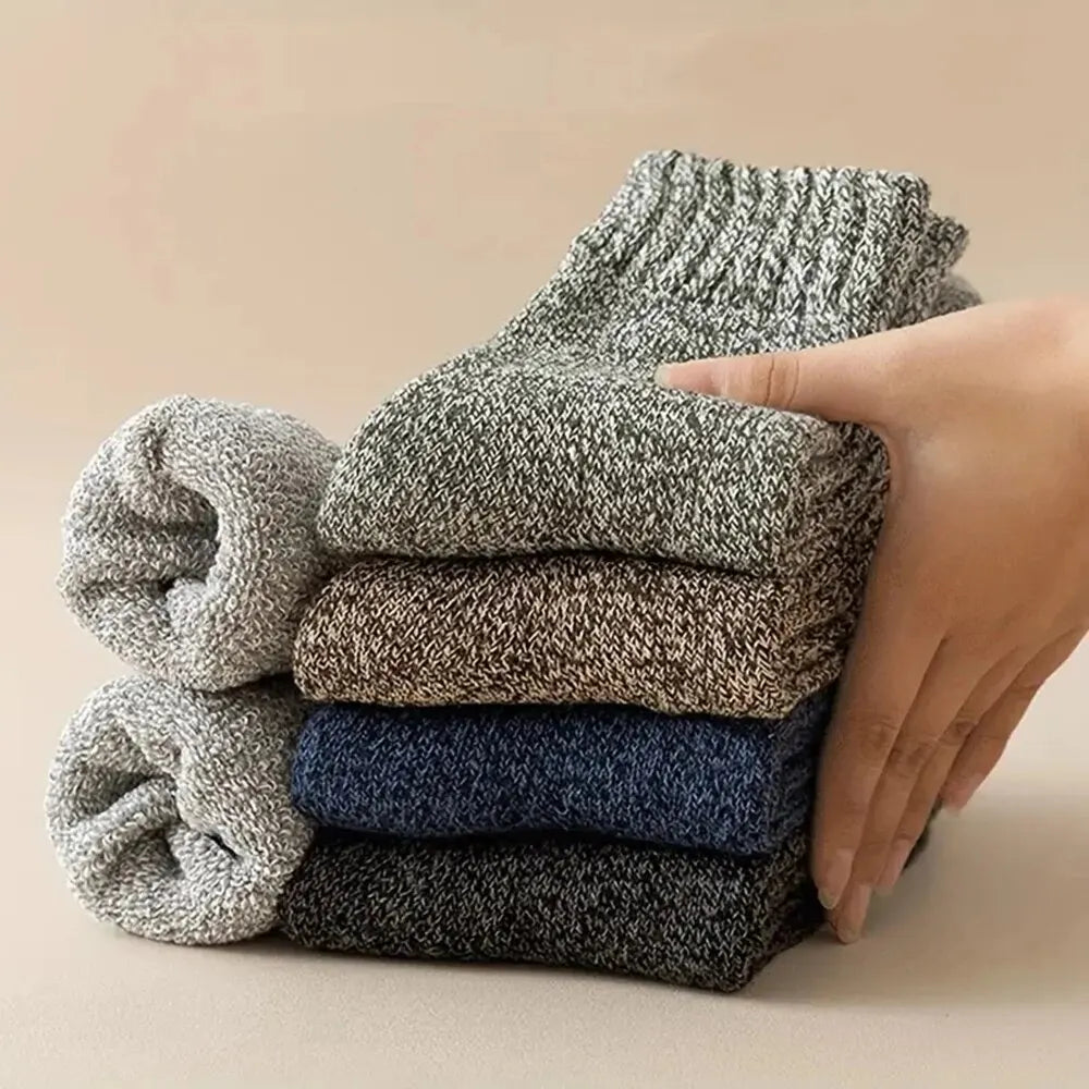 Wool Blend Thermal Crew Socks For Men