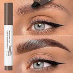 Liquid Eyebrow Pencil Multi Prong Brush Waterproof Makeup Pen
