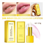 Gold Flake Color Changing Lip Balm Moisturizing Lipstick