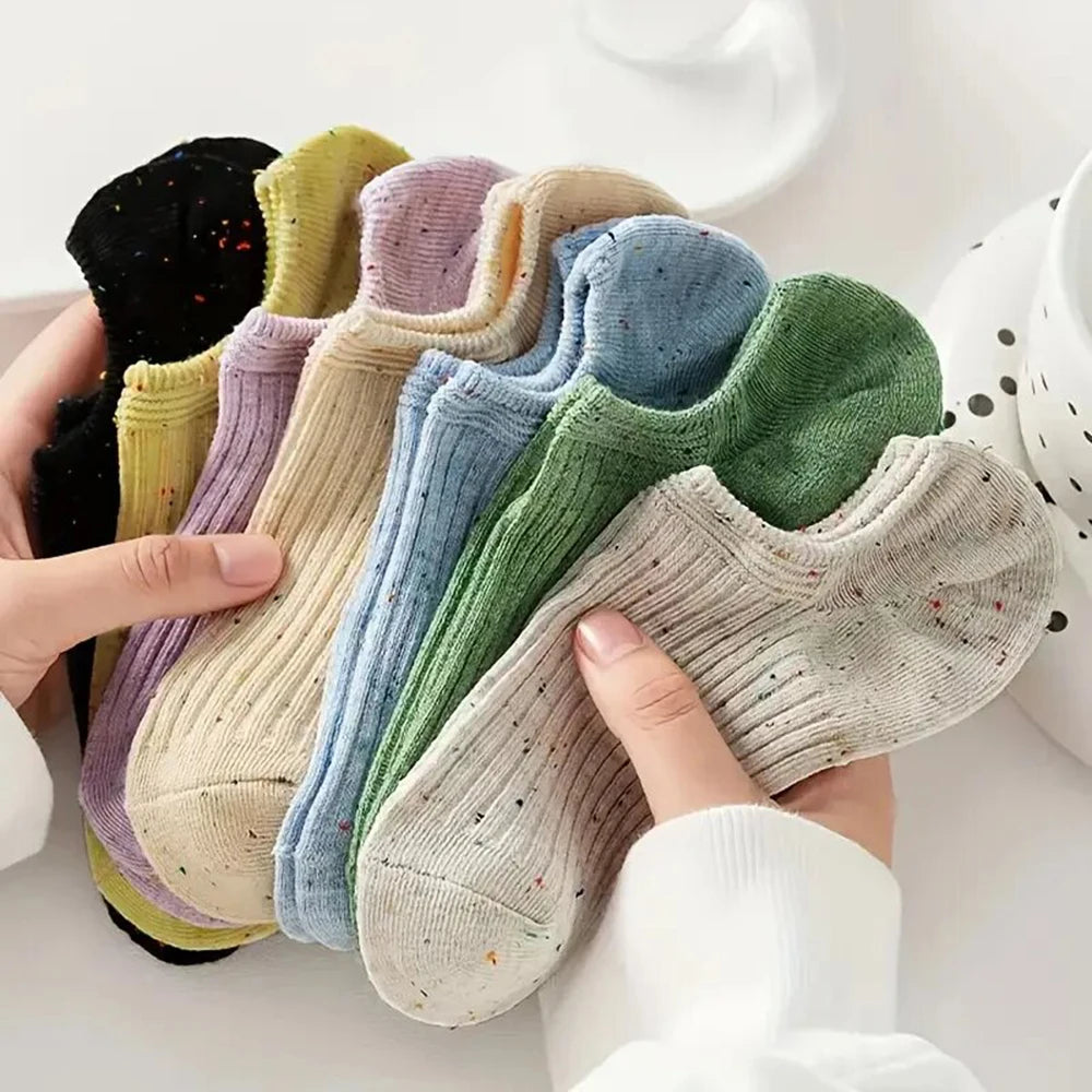 5 Pack Mens Polyester Blend Breathable Ankle Socks