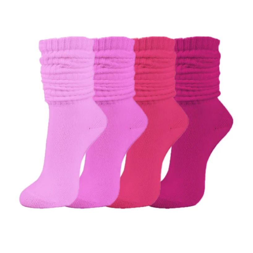 Polyester Elastane Women Slouch Crew Socks