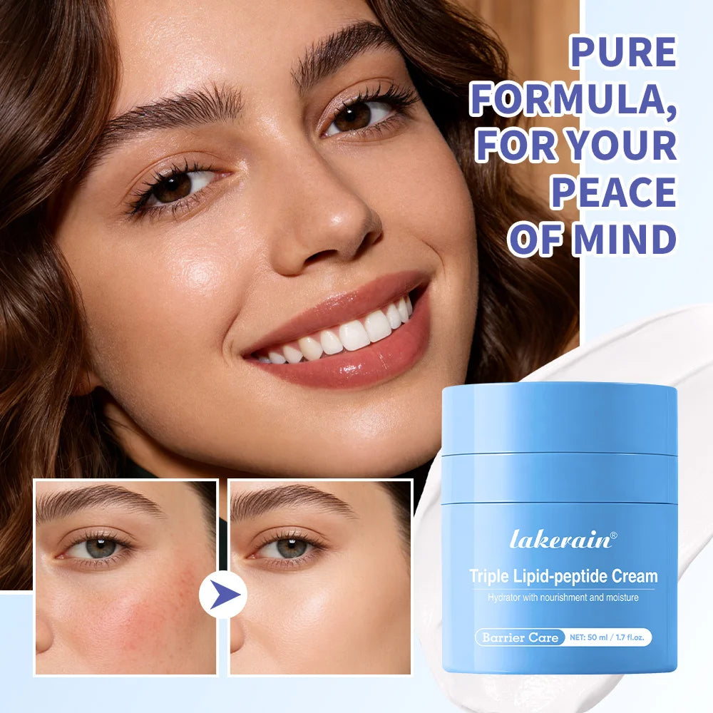 Triple Lipid Peptide Face Cream Moisturizing Skin Care Treatment - 2