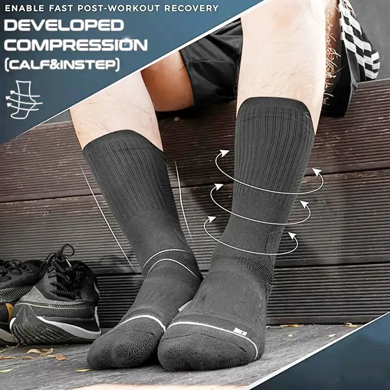Nylon Elastane Men Athletic Sport Socks