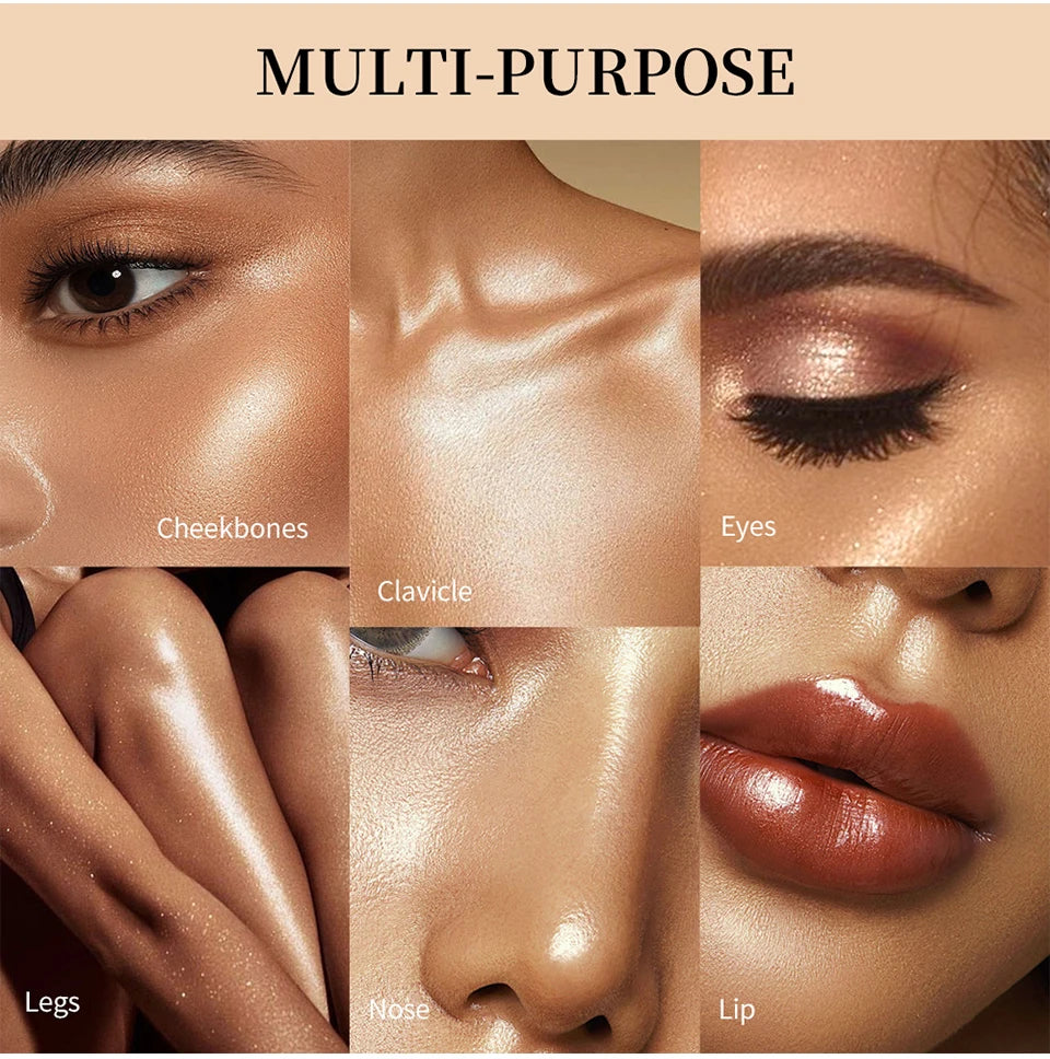 Baked Powder Face Highlighter Illuminator - 12