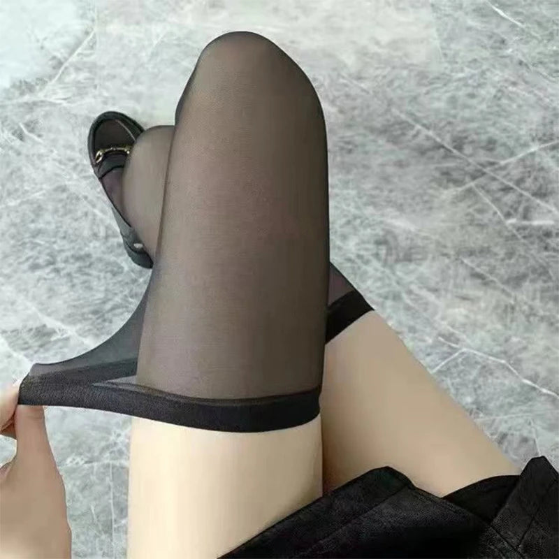 Nylon Spandex Lace Over The Knee Stockings