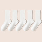 Polyester Elastane Women Mid Tube Casual Socks