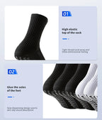 Polyester Elastane Anti Slip Sports Socks