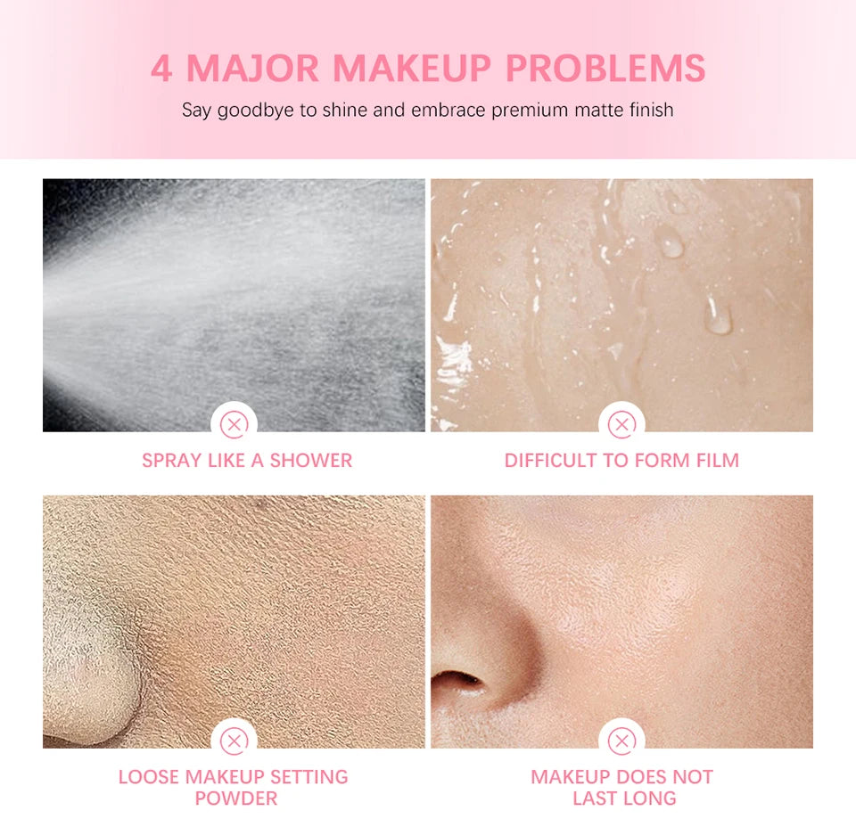 Matte Makeup Setting Primer Powder and Balm Set