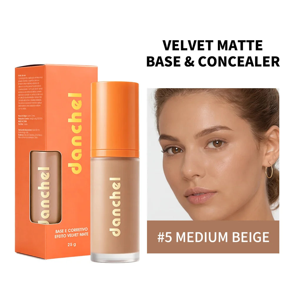 Liquid Foundation and Concealer Velvet Matte Finish