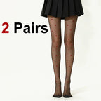 Nylon Heart Pattern Sheer Tights