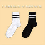 Polyester Spandex Mid Calf Casual Crew Socks