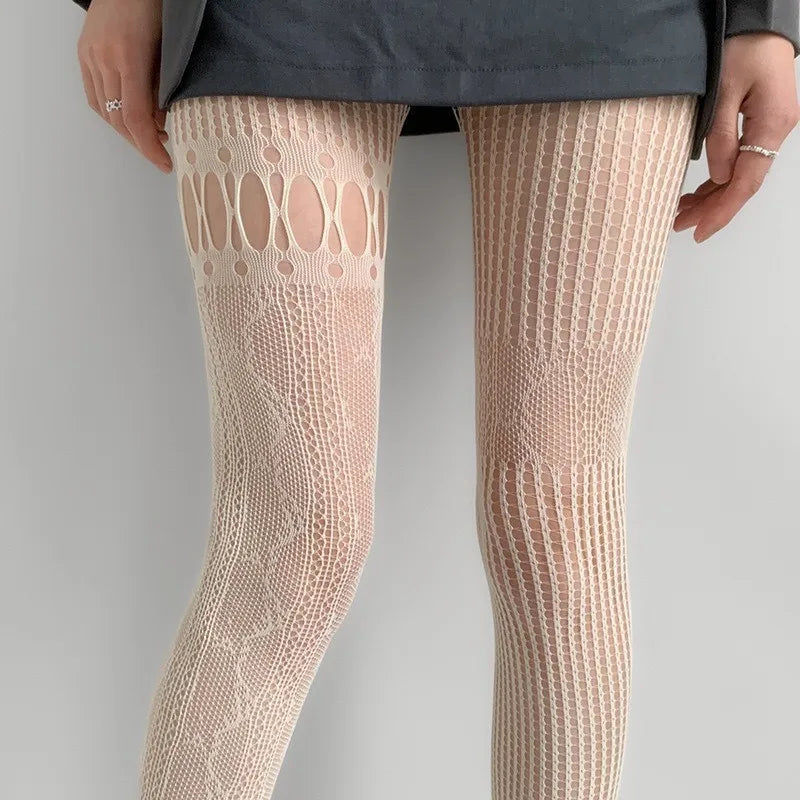 Nylon Hollow Out Fishnet Pantyhose Tights