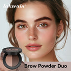 Dual Shade Eyebrow Powder Palette with Application Brush