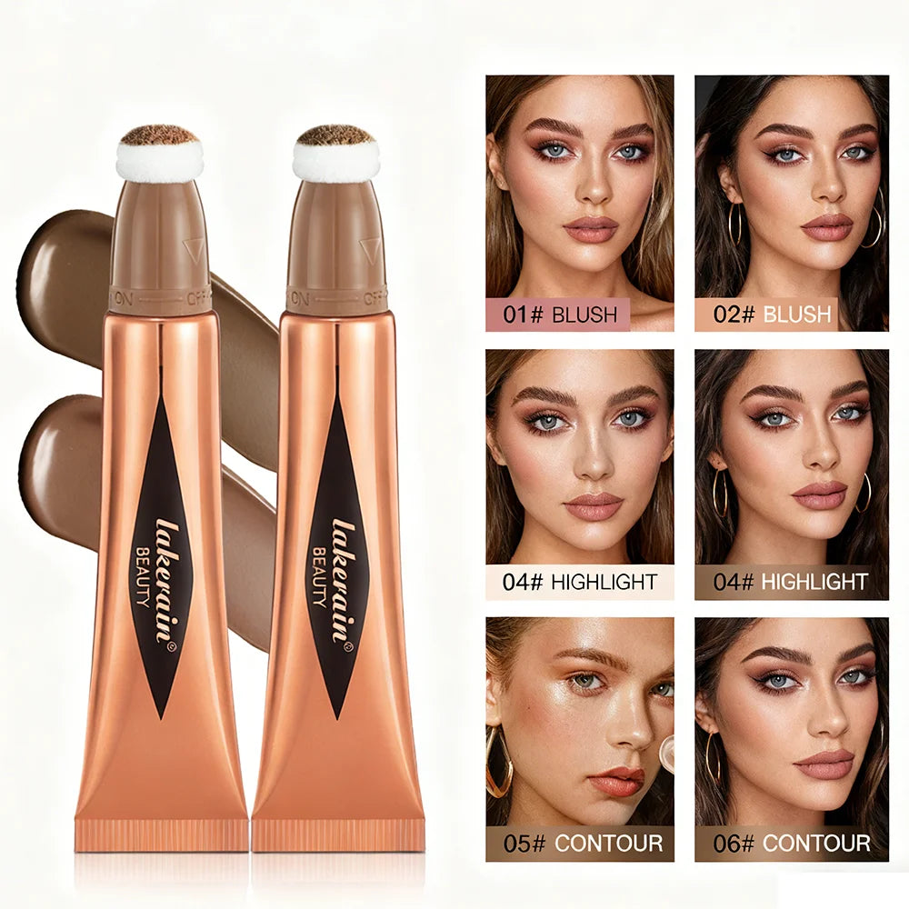 Liquid Face Contour Highlighter and Blush Wand Makeup Applicator
