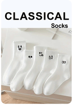 Polyester Blend Cartoon Pattern Mid Tube Socks