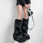 Polyester Knit Leg Warmers Women Fashion Foot Covers