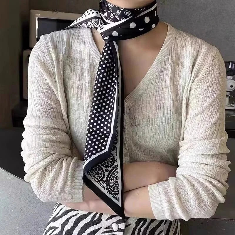 Polyester Printed Long Scarf Neck Accessory - 2