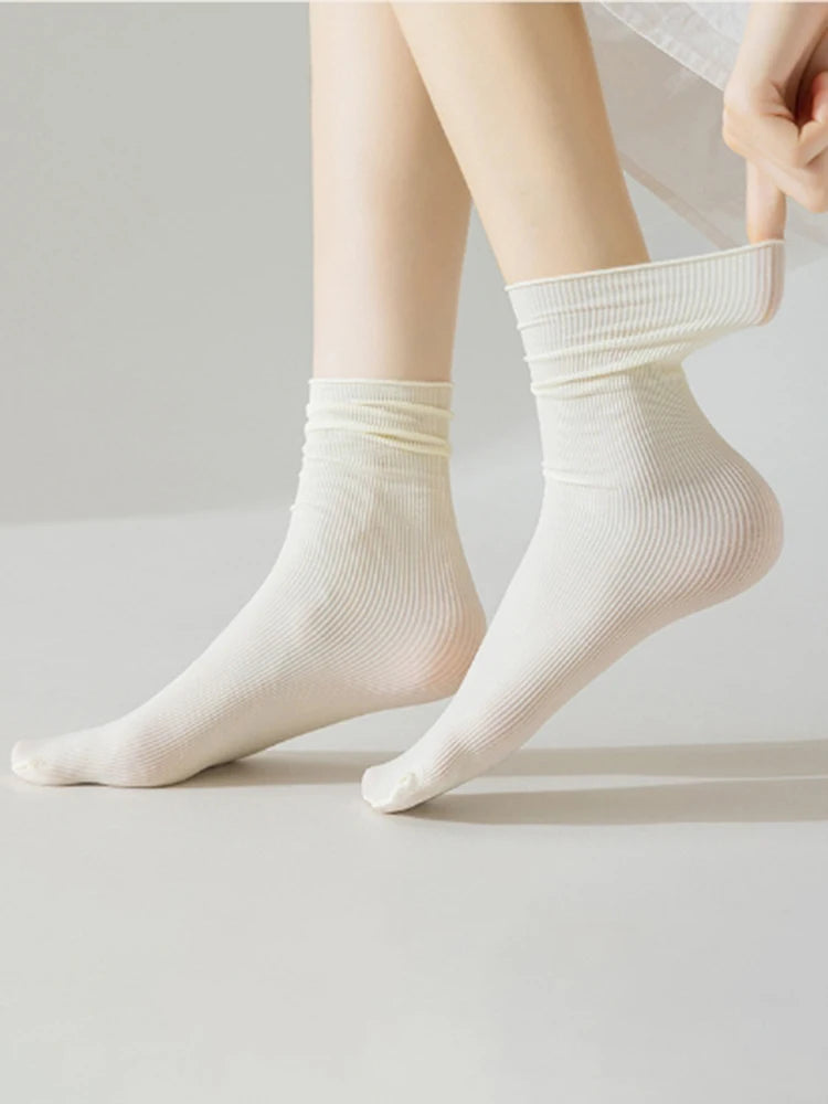 10 Pairs Nylon Elastane Mid Length Casual Socks