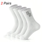 Polyester Spandex Casual Middle Tube Socks
