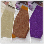 Cotton Blend Glitter Knit Women Casual Crew Socks